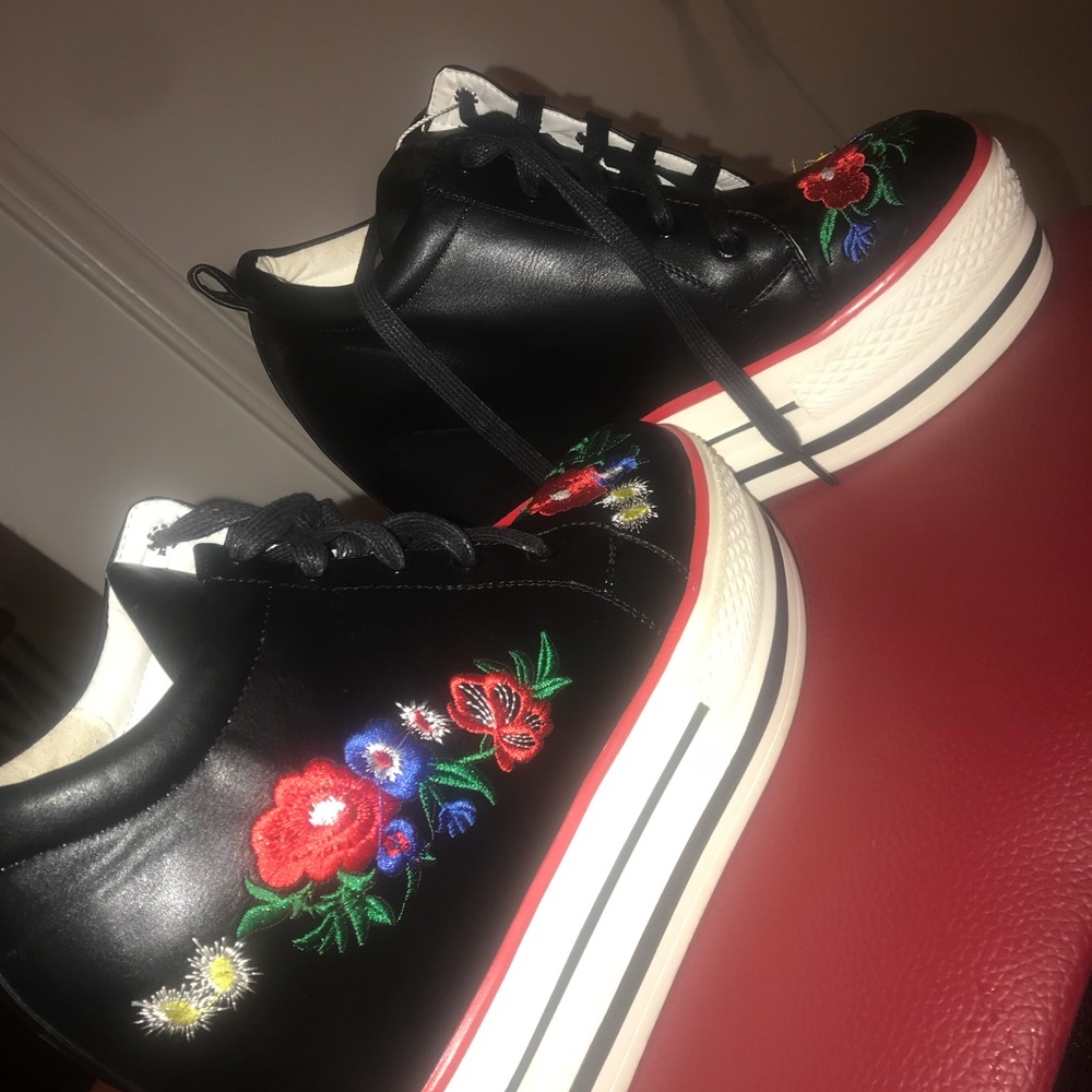 Platform wedge sneakers